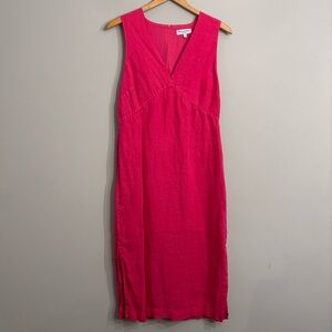 Michael Stars Pink Linen Midi Dress